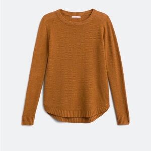 Women's Cozy Knit Sweater - Rust Orange